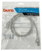 Патч-корд Buro UTP 4 пары cat6 CCA molded 1м серый RJ-45 (m)-RJ-45 (m)