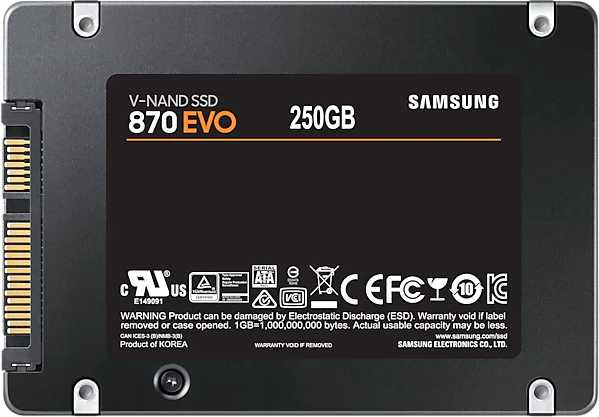 Накопитель SSD Samsung SATA III 250Gb MZ-77E250BW 870 EVO 2.5"