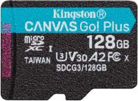 Флеш карта microSDXC 128GB Kingston SDCG3/128GBSP Canvas Go! Plus w/o adapter