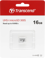 Флеш карта microSDHC 16GB Transcend TS16GUSD300S w/o adapter