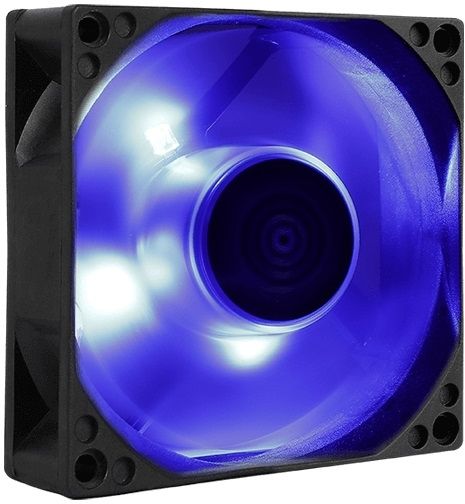 Вентилятор для корпуса Aerocool Motion 8 LED 80х80x25 черный 3-pin 25дБ (MOTION 8 BLUE-3P 80) Ret