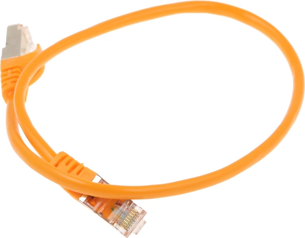 Патч-корд Premier PP22-0.5M/O 1000Гбит/с FTP 4 пары cat.5E CCA molded 0.5м оранжевый RJ-45 (m)-RJ-45 (m)