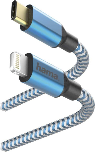 Кабель Hama 00183311 USB Type-C (m)-Lightning (m) 1.5м синий