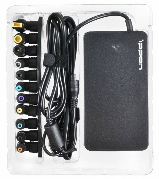 Блок питания Ippon S65U автоматический 65W 15V-19.5V 11-connectors 3.5A 1xUSB 2.1A от бытовой электросети LED индикатор