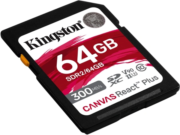 Флеш карта SDXC 64GB Kingston SDR2/64GB Canvas React Plus w/o adapter