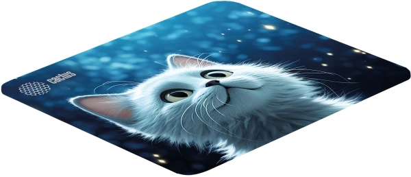 Коврик для мыши Cactus White Cat 220x180x2мм (CS-MP-P06XS)