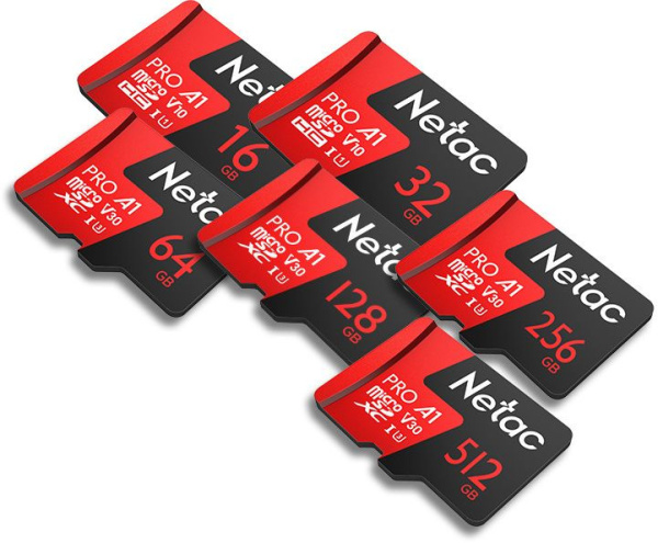 Флеш карта microSDXC 128GB Netac NT02P500PRO-128G-S P500 Extreme Pro A1 w/o adapter