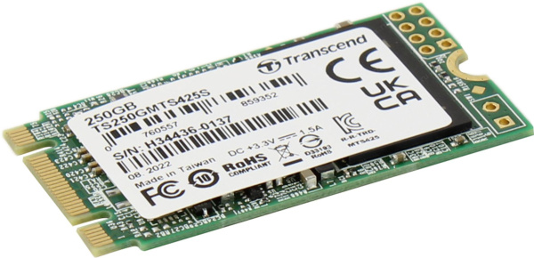 Накопитель SSD Transcend SATA-III 250GB TS250GMTS425S 425S M.2 2242 0.3 DWPD