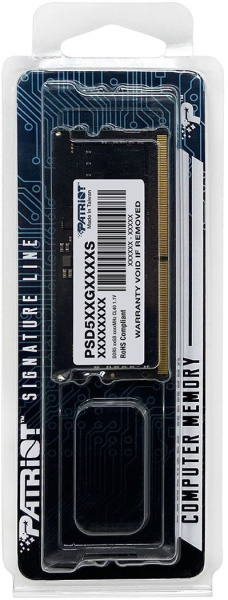 Память DDR5 16GB 4800MHz Patriot PSD516G480081S RTL PC5-38400 CL40 SO-DIMM 262-pin 1.1В dual rank Ret