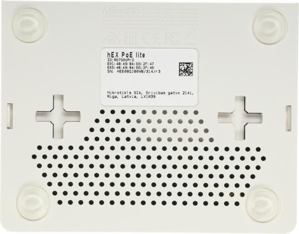 Роутер MikroTik hEX PoE lite (RB750UPR2) 10/100BASE-TX белый