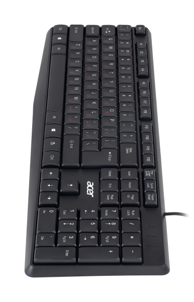 Клавиатура Acer OKW121 черный USB (ZL.KBDEE.00B)