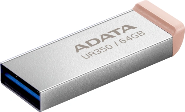 Флеш Диск A-Data 64GB UR350 UR350-64G-RSR/BG USB3.2 серебристый/коричневый