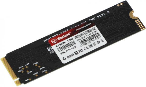 Накопитель SSD Kingspec PCIe 3.0 x4 128GB NX-128 M.2 2280 0.9 DWPD