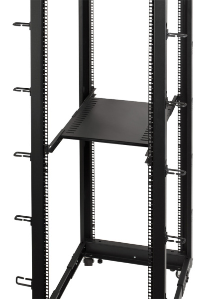 Стойка двухрамная Lanmaster TWT-RACK2-42U-ADJ 42U 480ммX560мм 1000кг черный