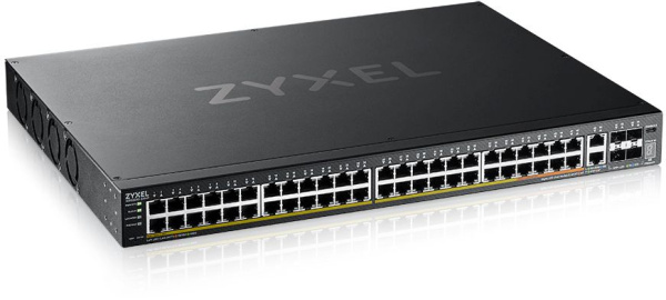 Коммутатор Zyxel NebulaFlex Pro XGS2220-54FP-EU0101F (L3) 48x1Гбит/с 2x10Гбит/с 4SFP+ 40PoE+ 10PoE++ 960W управляемый