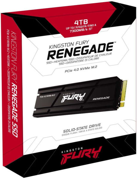 Накопитель SSD Kingston PCI-E 4.0 x4 4000Gb SFYRDK/4000G Fury Renegade M.2 2280