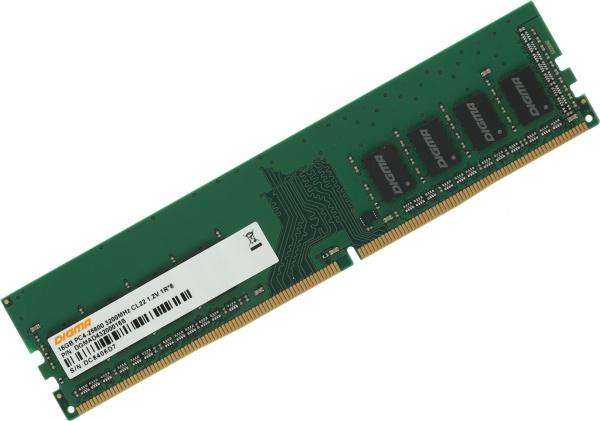 Память DDR4 16Gb 2666MHz Digma DGMAD42666016S RTL PC4-21300 CL19 DIMM 288-pin 1.2В single rank