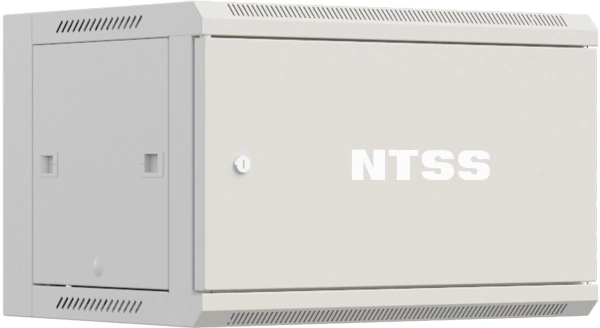 Шкаф коммутационный NTSS Премиум (NTSS-W9U6045FD) настенный 9U 600x450мм пер.дв.металл 60кг серый 350мм 20кг 220град. 370мм IP20 сталь