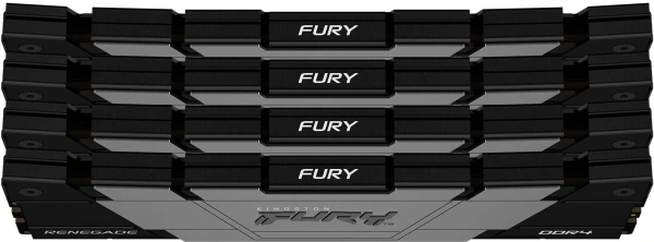 Память DDR4 4x8GB 3200MHz Kingston KF432C16RB2K4/32 Fury Renegade Black RTL Gaming PC4-25600 CL16 DIMM 288-pin 1.35В single rank с радиатором Ret