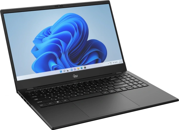 Ноутбук IRU Planio 15ING N100 8Gb SSD256Gb Intel Iris Xe graphics 15.6" IPS FHD (1920x1080) Free DOS black 6000mAh (2058911)