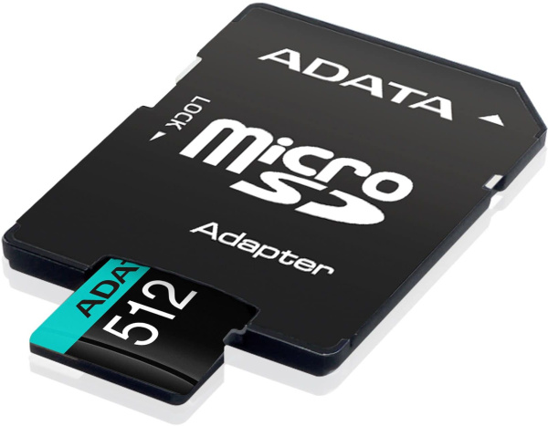 Флеш карта microSDXC A-Data 512GB AUSDX512GUI3V30SA2-RA1 Premier Pro + adapter