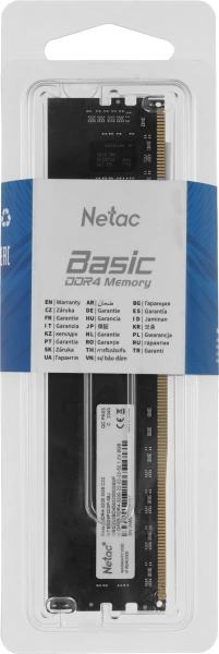 Память DDR4 8GB 3200MHz Netac NTBSD4P32SP-08J Basic RTL PC4-25600 CL22 DIMM 288-pin 1.2В single rank Ret