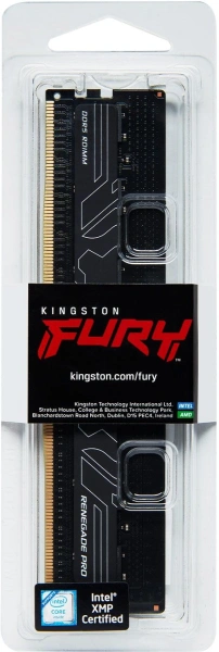 Память DDR5 32GB 6800MHz Kingston KF568R34RB2-32 Fury Renegade Pro RTL PC5-54400 CL34 DIMM ECC 288-pin 1.4В kit dual rank Ret