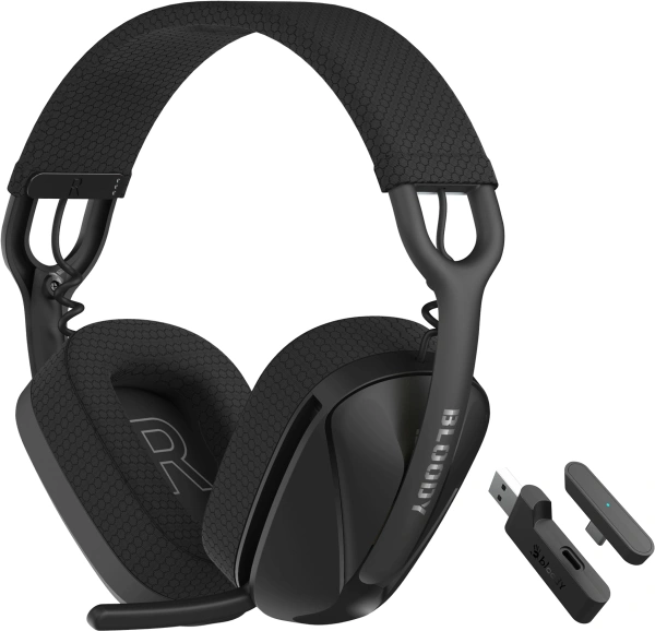 Наушники с микрофоном A4Tech Bloody GR280 Sports черный мониторные BT/Radio/3.5mm оголовье (GR280 SPORTS)