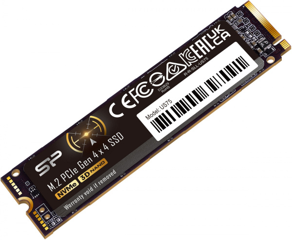 Накопитель SSD Silicon Power PCIe 4.0 x4 1TB SP01KGBP44US7505 US75 M.2 2280