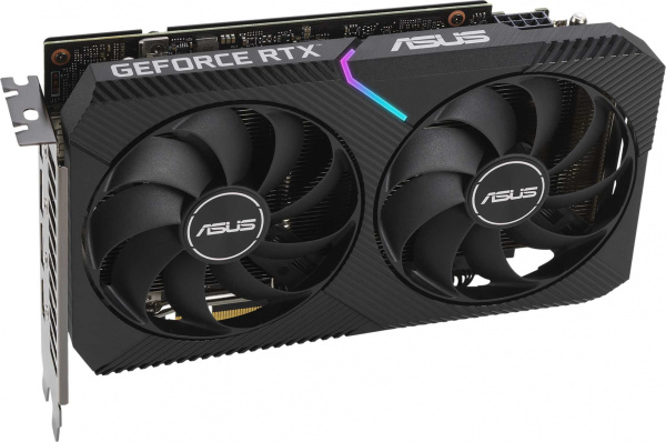 Видеокарта Asus PCI-E 4.0 DUAL-RTX3060-12G-V2 LHR NVIDIA GeForce RTX 3060 12Gb 192bit GDDR6 1777/15000 HDMIx1 DPx3 HDCP Ret