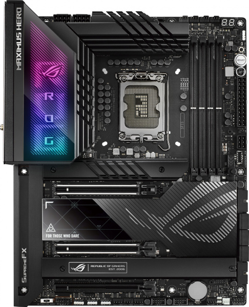 Материнская плата Asus ROG MAXIMUS Z790 HERO Soc-1700 Intel Z790 4xDDR5 ATX AC`97 8ch(7.1) 2.5Gg RAID+HDMI