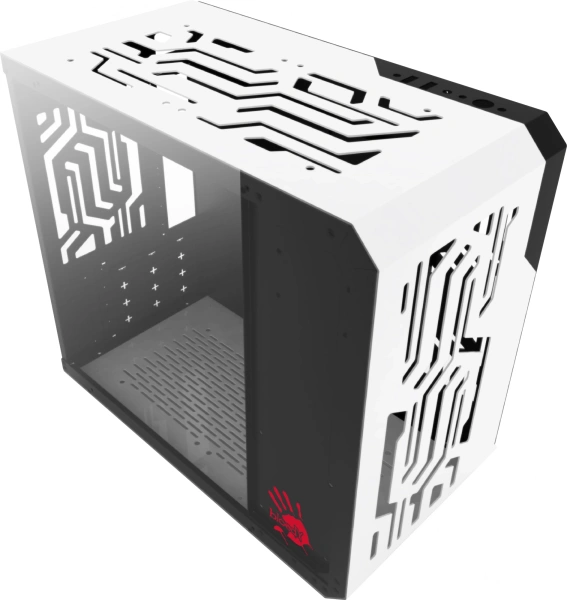 Корпус Bloody BD-CC110 белый без БП mATX 5x120mm 2xUSB3.0 audio