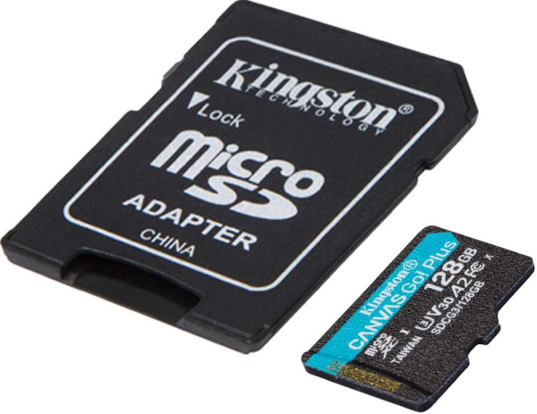 Флеш карта microSDXC 128GB Kingston SDCG3/128GB Canvas Go! Plus + adapter