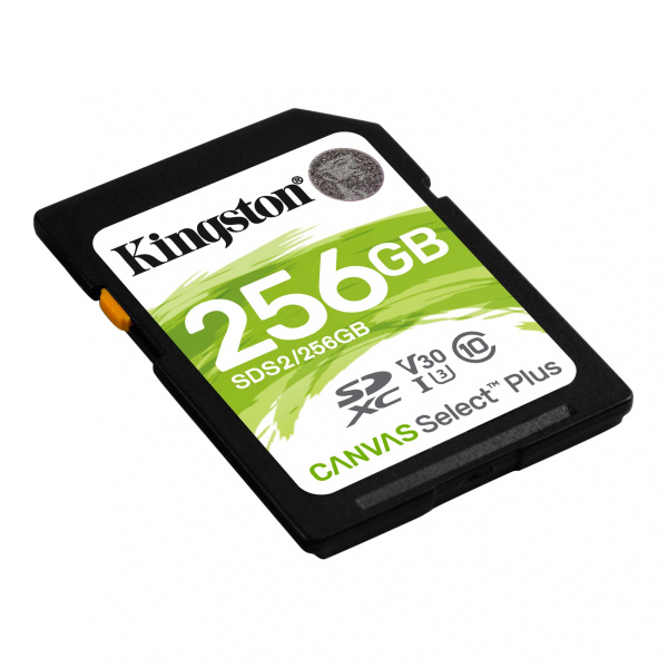 Флеш карта SDXC Kingston 256GB SDS2/256GB Canvas Select Plus w/o adapter