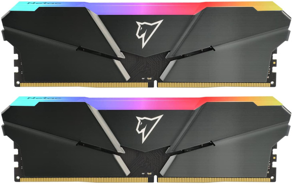 Память DDR4 2x8Gb 3600MHz Netac NTSRD4P36DP-16E Shadow RGB RTL PC4-28800 CL18 DIMM 288-pin 1.35В с радиатором Ret