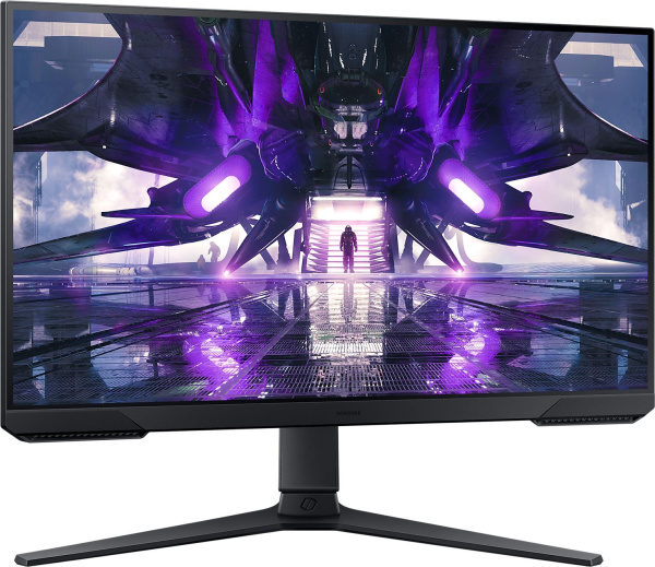 Монитор Samsung 24" S24AG320NI черный VA LED 1ms 16:9 HDMI M/M полуматовая HAS Piv 3000:1 250cd 178гр/178гр 1920x1080 165Hz FreeSync Premium DP WQ USB 4.5кг