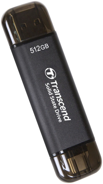 Накопитель SSD Transcend USB-C 512GB TS512GESD310C серый USB-A