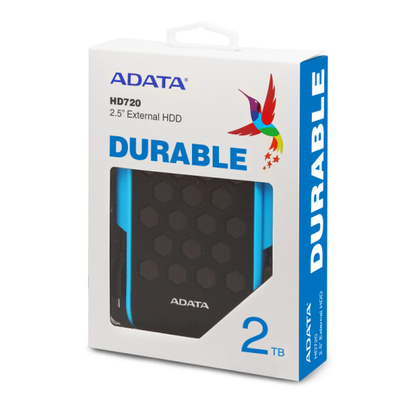 Жесткий диск A-Data USB 3.0 2Tb AHD720-2TU31-CBL HD720 DashDrive Durable (5400rpm) 2.5" синий