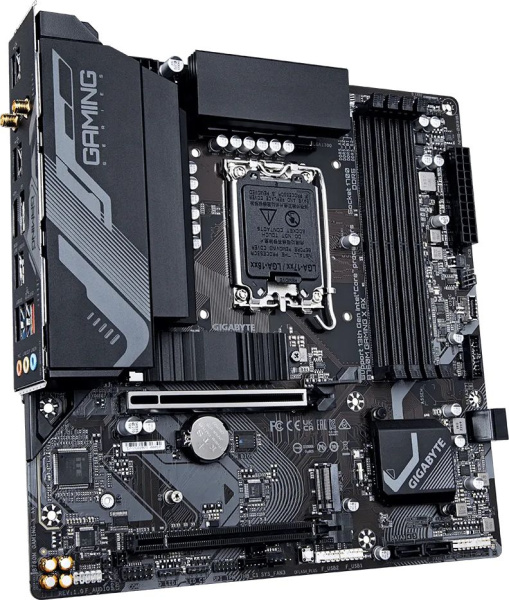 Материнская плата Gigabyte B760M GAMING X AX Soc-1700 Intel B760 4xDDR5 mATX AC`97 8ch(7.1) 2.5Gg RAID+HDMI+DP