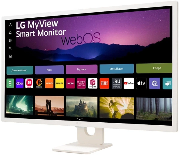 Монитор LG 31.5" 32SR50F-W белый IPS LED 5ms 16:9 HDMI M/M матовая 250cd 178гр/178гр 1920x1080 60Hz FHD USB 6.62кг