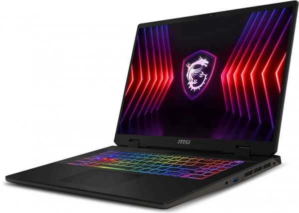 Ноутбук MSI Sword 17 HX B13VFKG-099XRU Core i7 13700HX 16Gb SSD1Tb NVIDIA GeForce RTX4060 8Gb 17" IPS FHD+ (1920x1200) Free DOS grey space WiFi BT Cam (9S7-17T214-099)