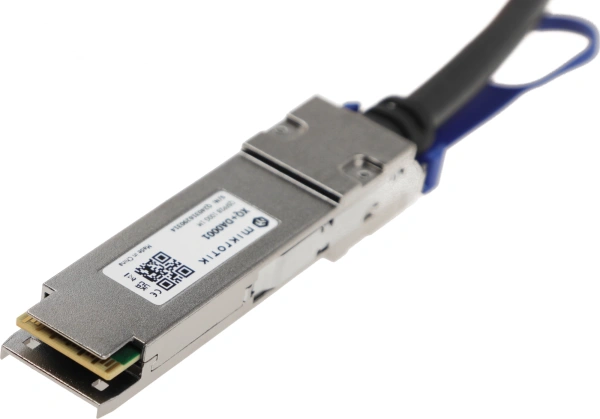 Кабель DAC MikroTik XQ+DA0001 100Гбит/с пассив. 1м черный QSFP28-QSFP28