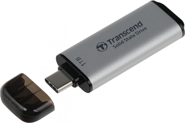 Накопитель SSD Transcend USB-C 1TB TS1TESD300S ESD300 серебристый