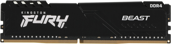 Память DDR4 32Gb 2666MHz Kingston KF426C16BB/32 Fury Beast Black RTL Gaming PC4-21300 CL16 DIMM 288-pin 1.2В single rank