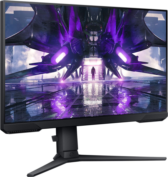 Монитор Samsung 24" S24AG320NI черный VA LED 1ms 16:9 HDMI M/M полуматовая HAS Piv 3000:1 250cd 178гр/178гр 1920x1080 165Hz FreeSync Premium DP WQ USB 4.5кг