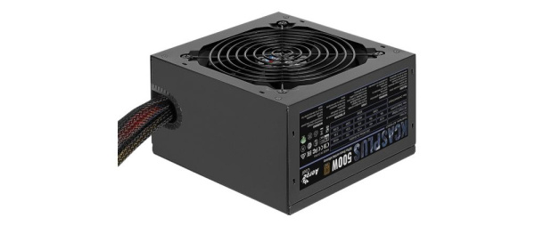 Блок питания Aerocool ATX 500W KCAS PLUS 500 80+ bronze (20+4pin) APFC 120mm fan 7xSATA RTL