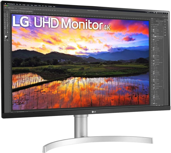 Монитор LG 31.5" 32UN650-W черный IPS LED 16:9 HDMI M/M матовая HAS 350cd 178гр/178гр 3840x2160 DisplayPort Ultra HD 8.2кг