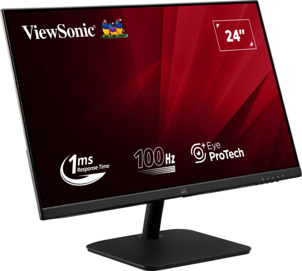 Монитор ViewSonic 23.8" VA2432-mhd черный IPS LED 4ms 16:9 HDMI M/M матовая 250cd 178гр/178гр 1920x1080 75Hz VGA DP FHD 2.4кг