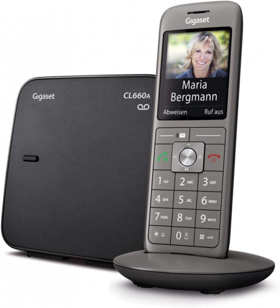 Р/Телефон Dect Gigaset CL660A SYS RUS черный автооветчик АОН