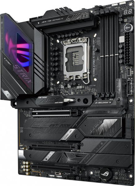 Материнская плата Asus ROG STRIX Z790-E GAMING WIFI Soc-1700 Intel Z790 4xDDR5 ATX AC`97 8ch(7.1) 2.5Gg RAID+HDMI+DP